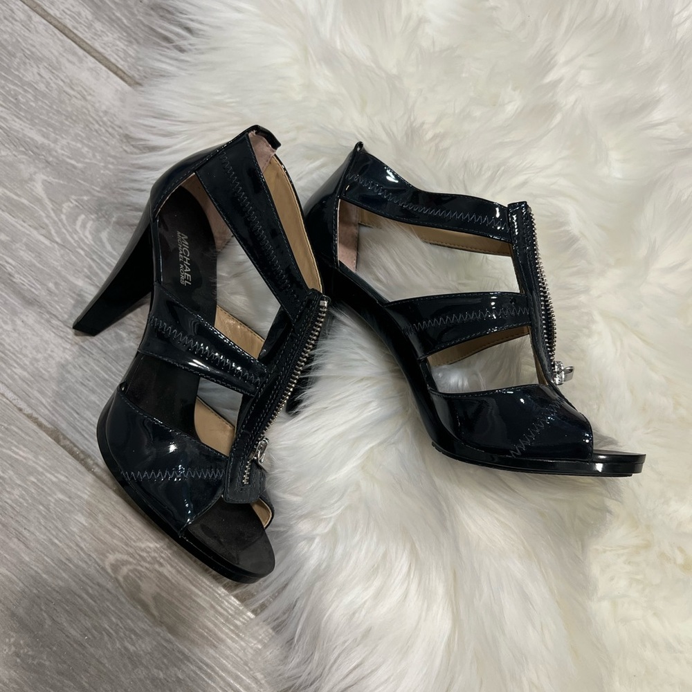 Michael Kors Black Patent Leather Heels